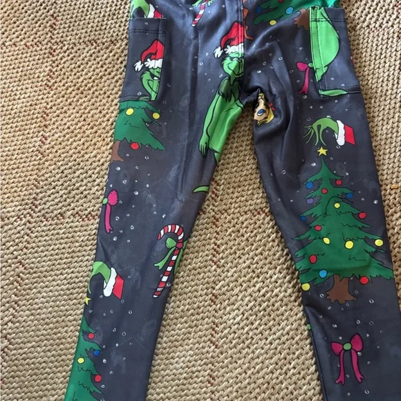 3 Pair Leggings Bundle Baby Yoda & Grinch - Picture 2 of 13